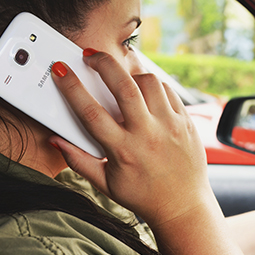 Using a mobile phone whilst driving